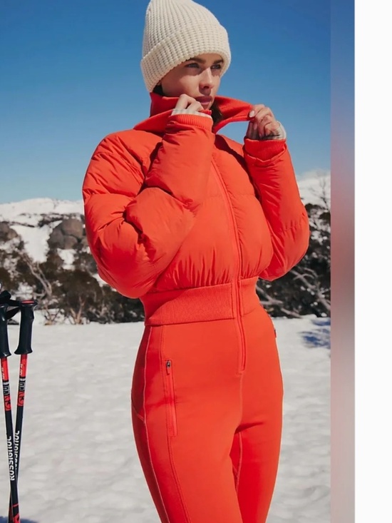 Free People Jackets & Blazers - Free People FP Movement Small S downhill Diva ski suit orange